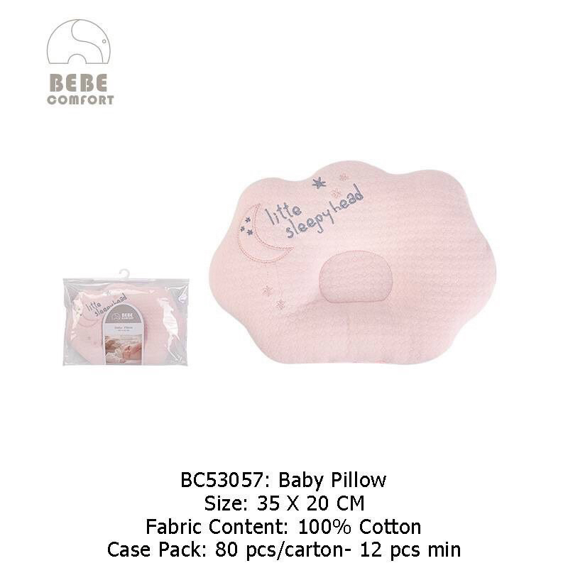 Gối lõm chống méo BE BE comfort trần bông sơ sinh cao cấp