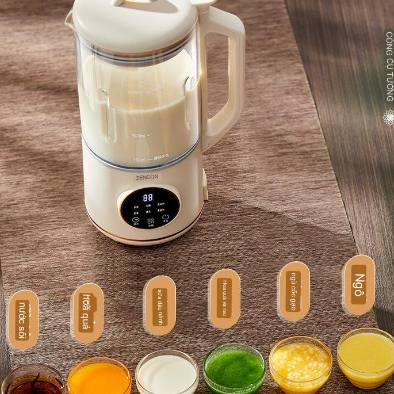 Máy Làm Sữa Hạt Đa Năng Zengon, Máy Nấu Sữa Hạt 6 Chức Năng Tiện Lợi