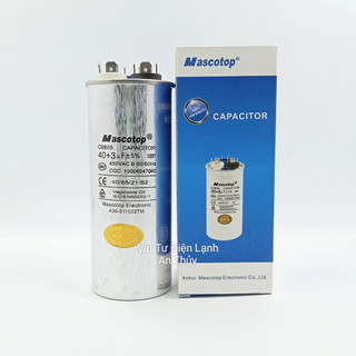 Tụ máy lạnh mascotop 40uf 3 chân - tụ điều hòa mascotop 40uf 3 chân