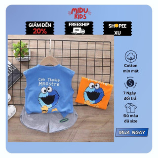 Quần Áo Cho Bé Trai Ba Lỗ Sát Nách Ceh Tkooie Sơ Sinh Đến 5 Tuổi Chất Thun Cotton MiDu Kid
