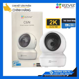 Camera IP Wifi EZVIZ C6N 4M QHD 2K 1440P Kèm Thẻ Nhớ Lưu Trữ 128Gb | Kết Nối Wifi/ Lan