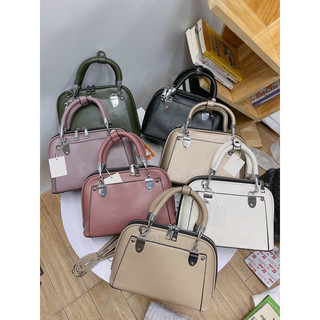 Túi công sở hến da trơn size 20 & sz 23 cm