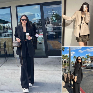 (3 MÀU) ÁO BLAZER ZARA XUẤT DƯ TUỒN NỮ HAI CÚC DÁNG RỘNG - 2753/432 2753/132
