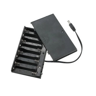 Hộp pin 12v chuyển đổi 8 pin tiểu aa 1.5v thành nguồn 12v dành cho đèn led