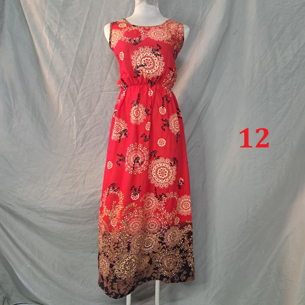 Đầm Sát nách lanh Thái