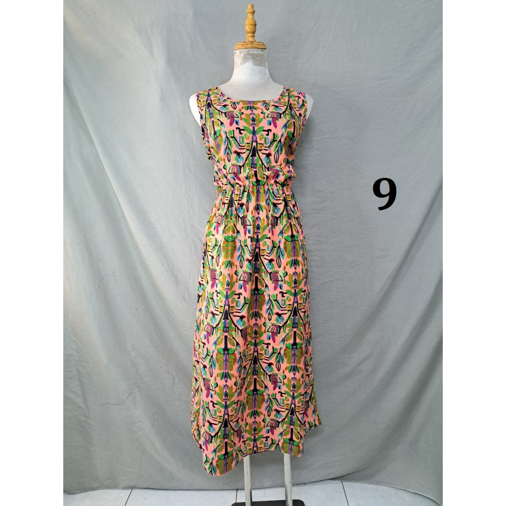 Đầm Sát nách lanh Thái