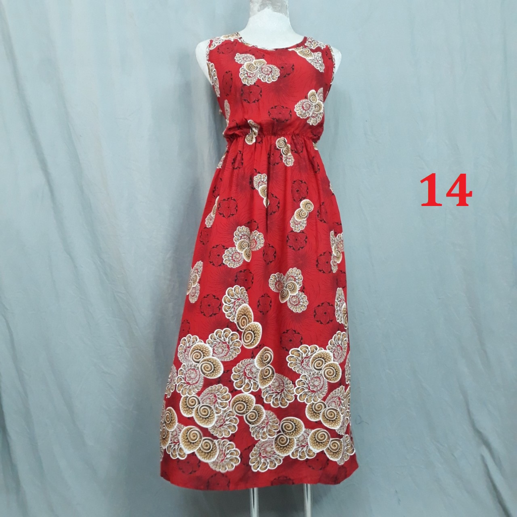 Đầm Sát nách lanh Thái