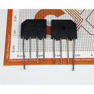 KBP206 Diode cầu 2A 600V DIP-4