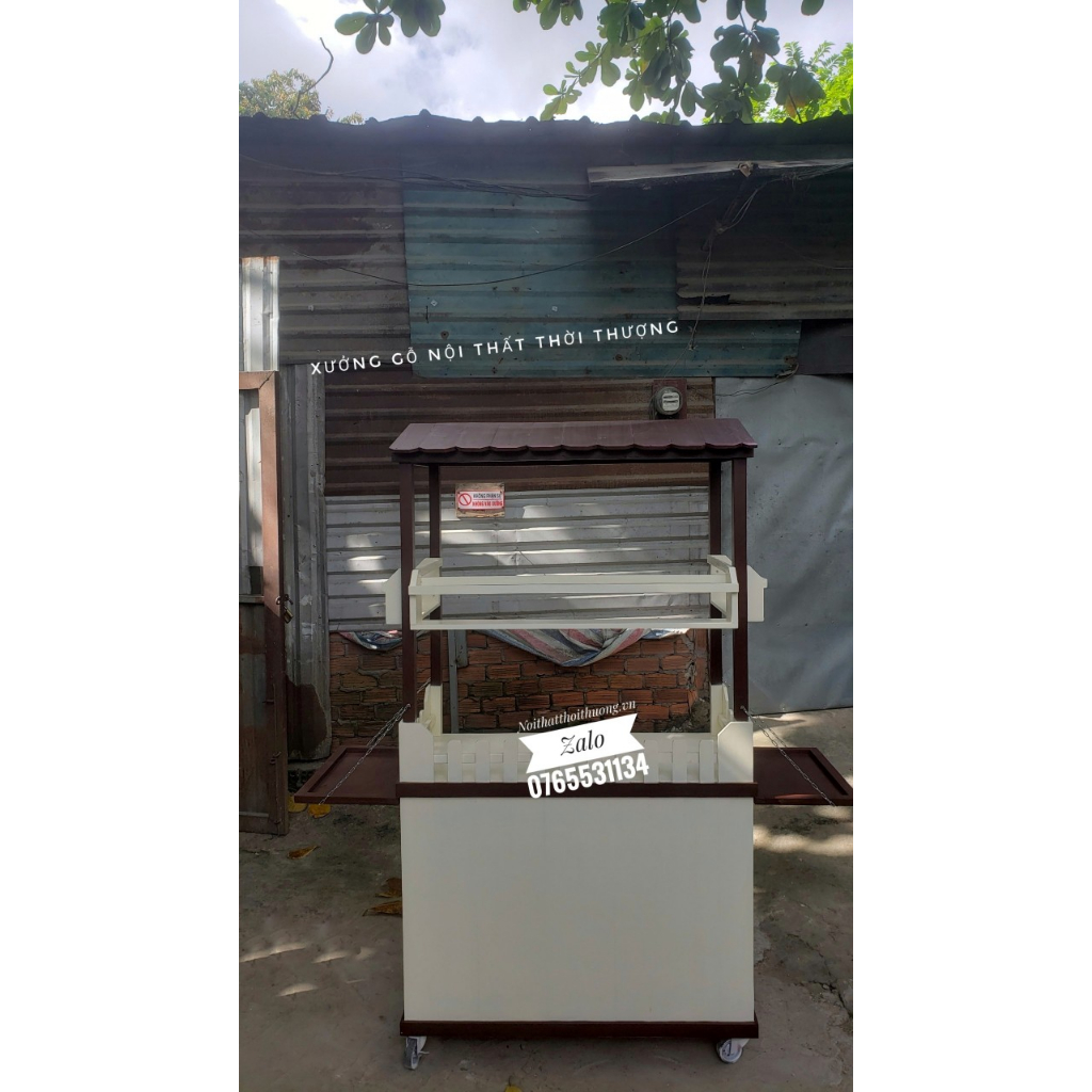 Xe Gỗ Bán Trà Nhiều Màu