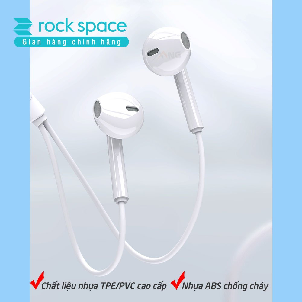 Tai Nghe nhét tai có dây Rockspace ES05 jack 3.5mm có mic nghe nhạc chơi game - Hàng chính hãng BH 1 năm