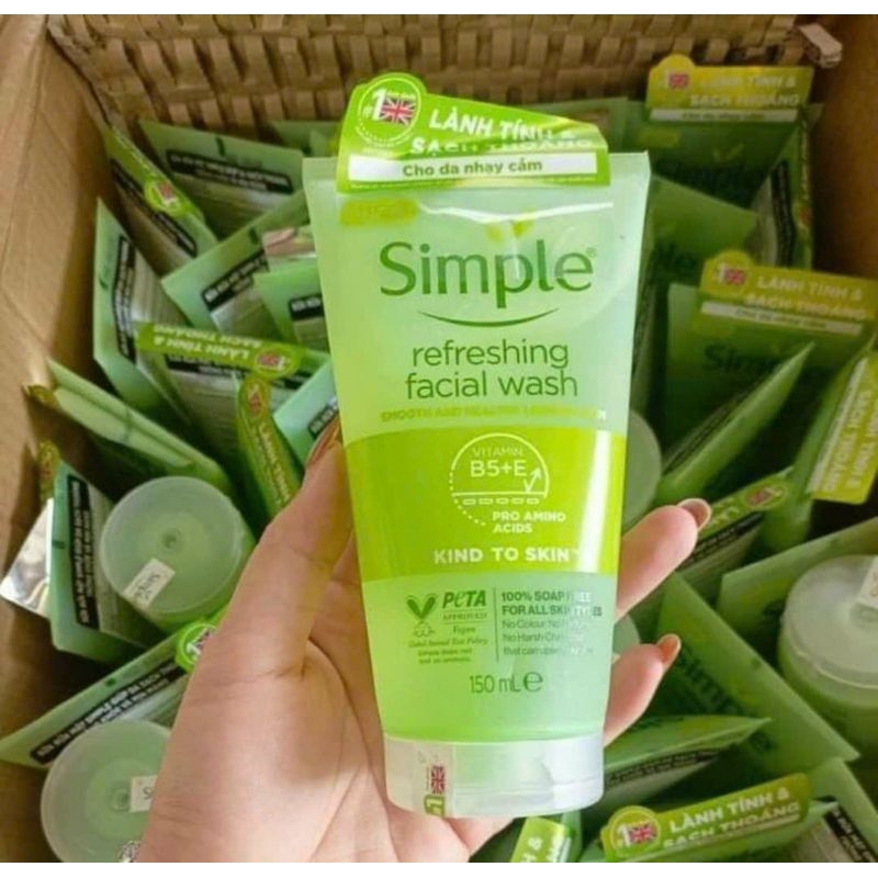 [Chính Hãng] Sữa Rửa Mặt Simple Lành Tính Sạch Da