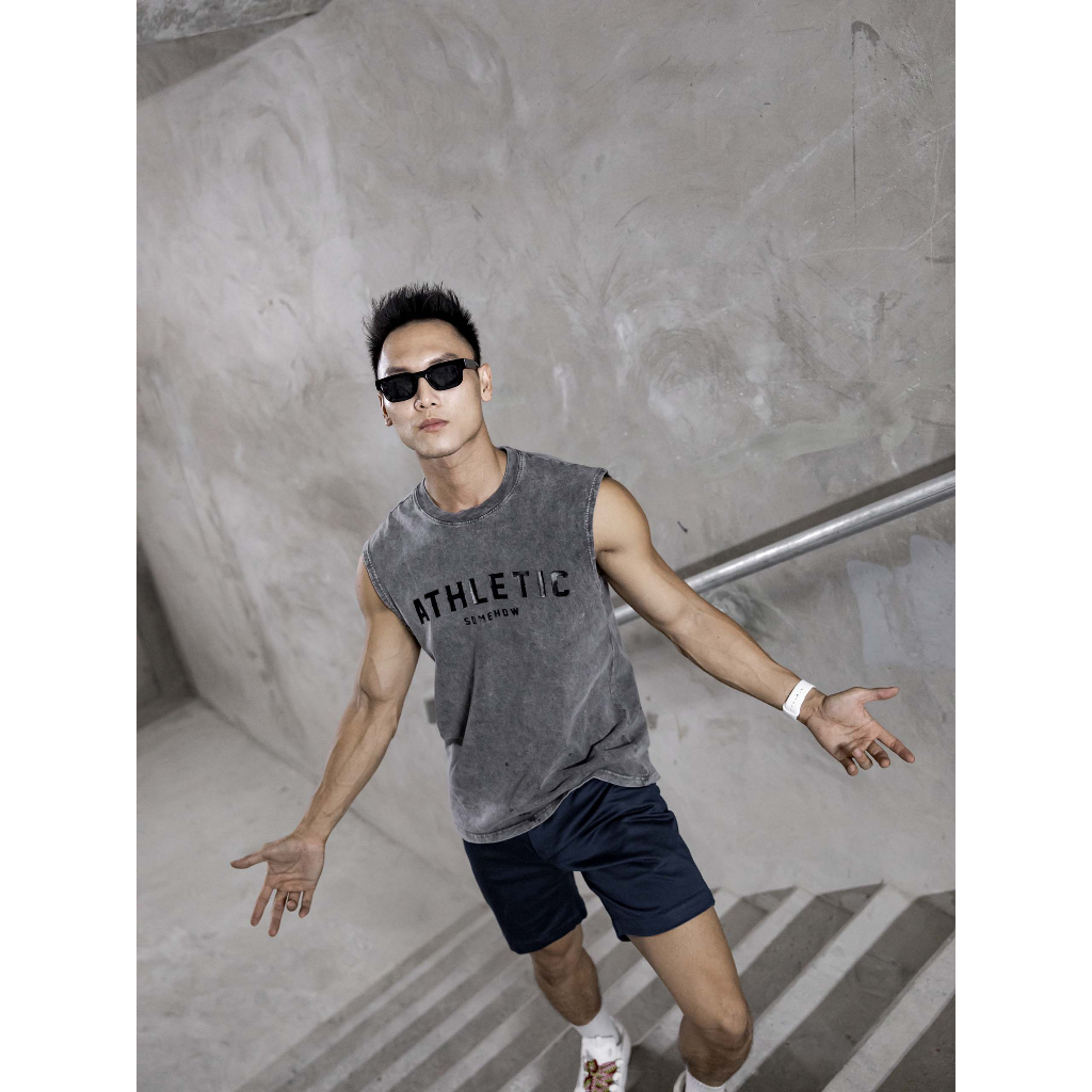 Áo Tanktop Nam Wash Athletic, Chất Liệu Thun Mộc Thoải Mái, TT0005, SOMEHOW