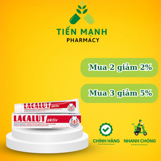 Kem đánh răng Lacalut Aktiv - Giúp ngừa viêm nướu an toàn hiệu quả- Tuýp 75ml - Nhà thuốc Tiến Mạnh