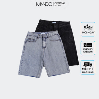Quần Short Jean Nam Mando Chất Bò Co Giãn Cao Cấp Phong Cách Hàn Quốc QSN025