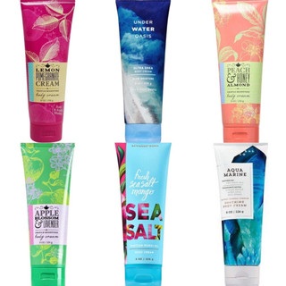 Kem dưỡng ẩm Bath & Body Works-Peach & Honey/Under water Oasis/Lemon Pomegranate/Apple Blossom/Fresh Sea Salt/Aquamarine