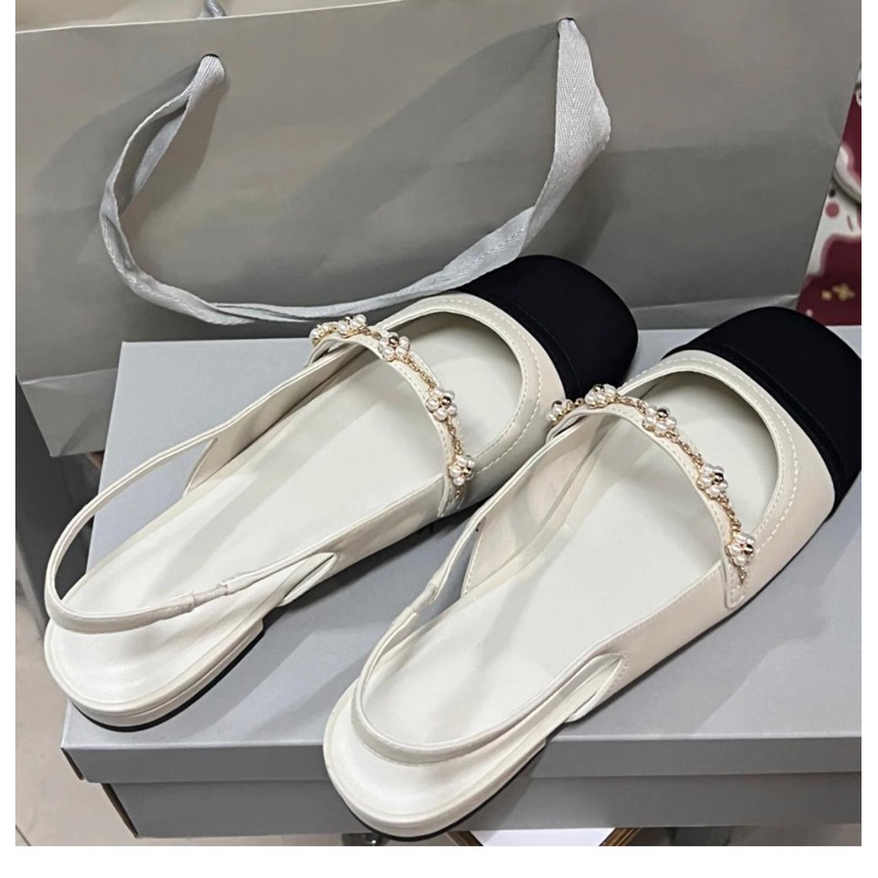 Giày nữ đế thấp mũi tròn đế cao 2cm  phong cách vintage hàng loại 1 TC011