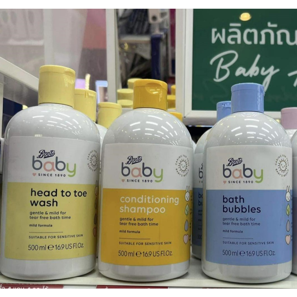 Dầu gội kèm xả Boots Baby Thái Lan cho trẻ em