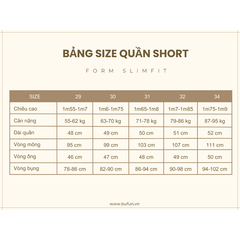 Quần sooc kaki nhung BUFUN vải Kaki co giãn thoải mái, form Slim màu đen