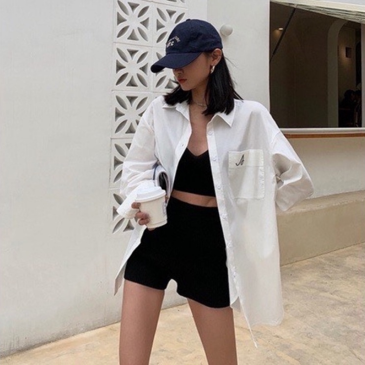 Quần Biker short nữ dáng ngắn ôm bó vải cotton co giãn 4 chiều