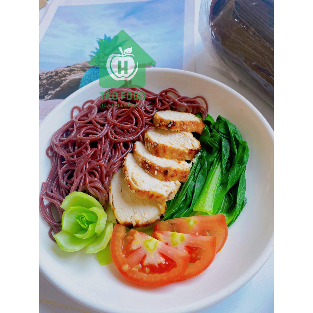 Bún gạo lứt đen EatClean 500g, thức ăn healthy giảm cân cho người ăn kiêng