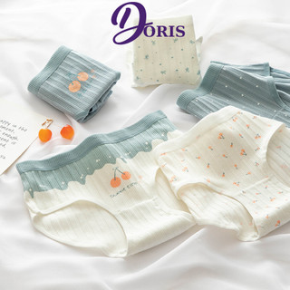 Quần Lót Nữ Cotton Kháng Khuẩn Hoạ Tiết Cherry Dễ Thương DORIS Q21