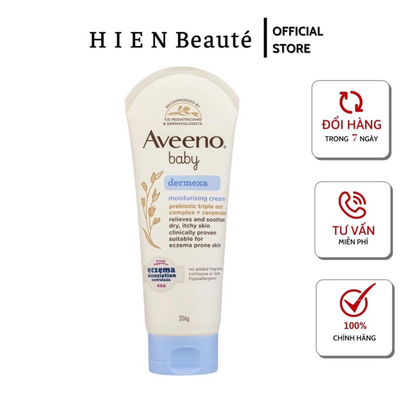 Kem Dưỡng Ẩm, Chàm Cho Bé Aveeno Baby Dermexa Moisturising Cream 206g