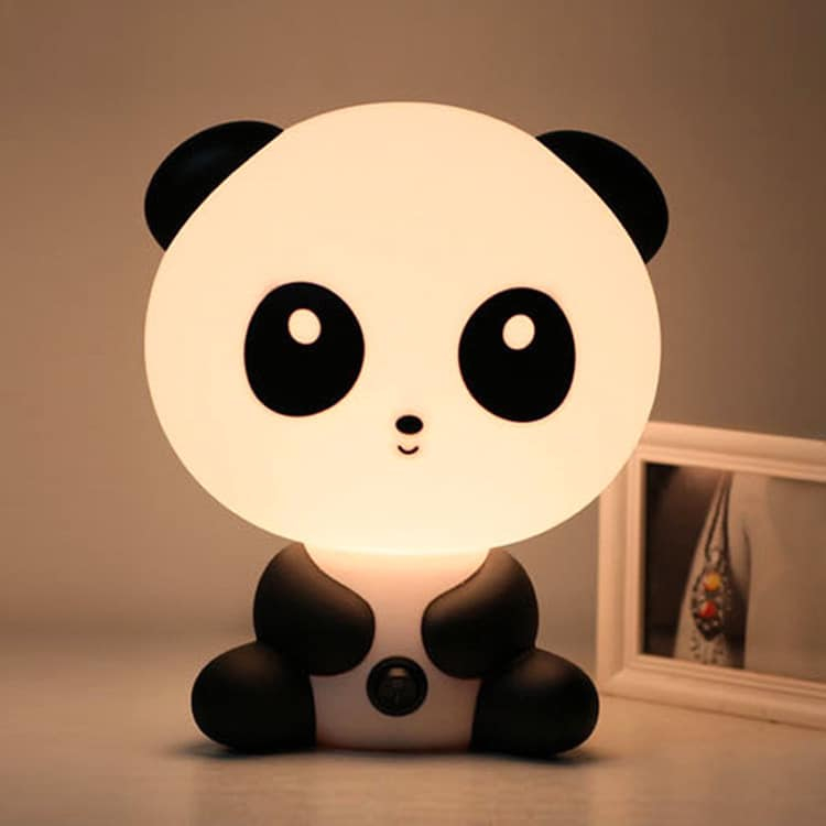 Đèn led vòng tròn làm đèn ngủ và trang trí nhà cực sang chảnh - Đế tròn dây nguồn USB + công tắc