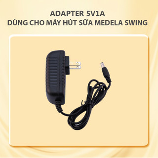 Sạc dùng cho máy hút sữa Medela Swing, Adapter nguồn điện dùng 220V, cục chuẩn đầu ra 5V1A, mới 100%
