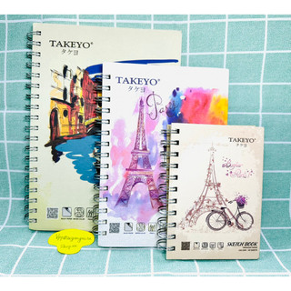 Sổ vẽ lò xo a6-a5 takeyo 50 tờ định lượng 160gsm
