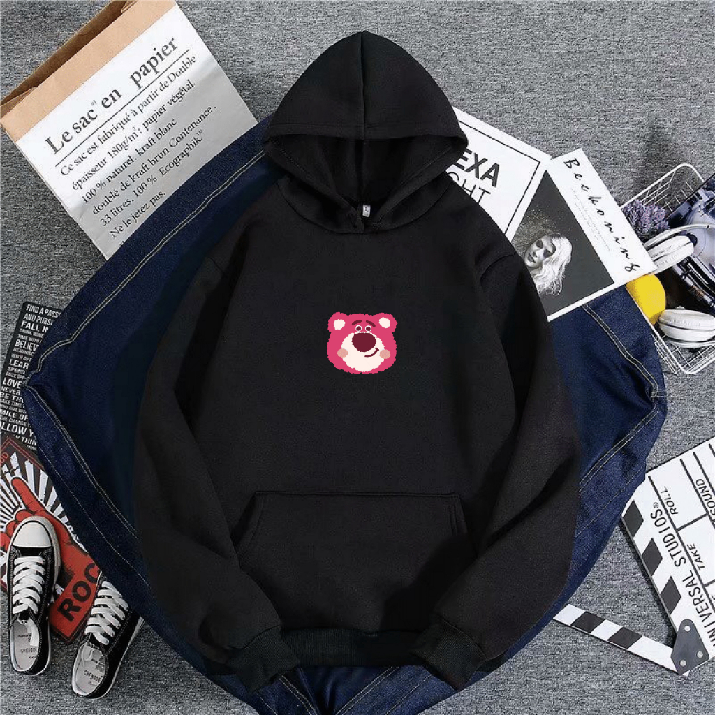 Áo hoodie bé gái BABEKIDS phom rộng nỉ hình in Bàn Chân Gấu cho bé từ 14-48kg