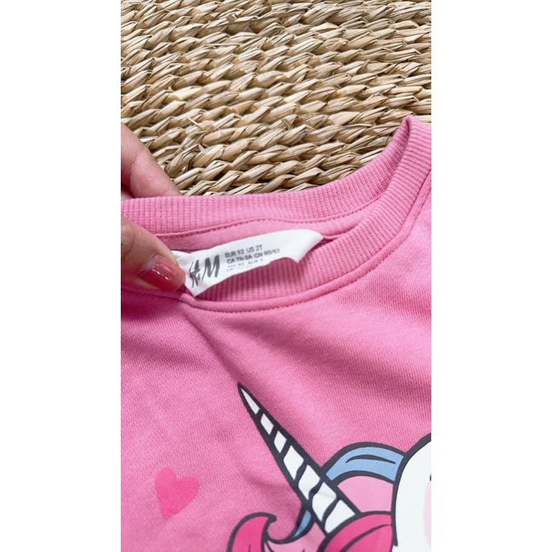 Váy nỉ da cá pony hồng HM dư xịn