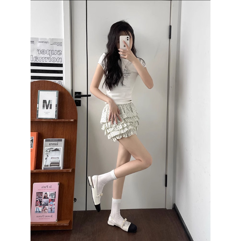 Giày nữ đế thấp mũi tròn đế cao 2cm  phong cách vintage hàng loại 1 TC011