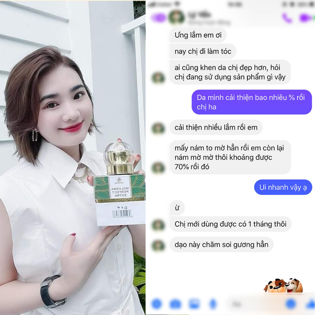 Kem Nám Melasma Perfect Extra - Dưỡng da, ngăn ngừa, làm mờ vết nám - tàn nhang