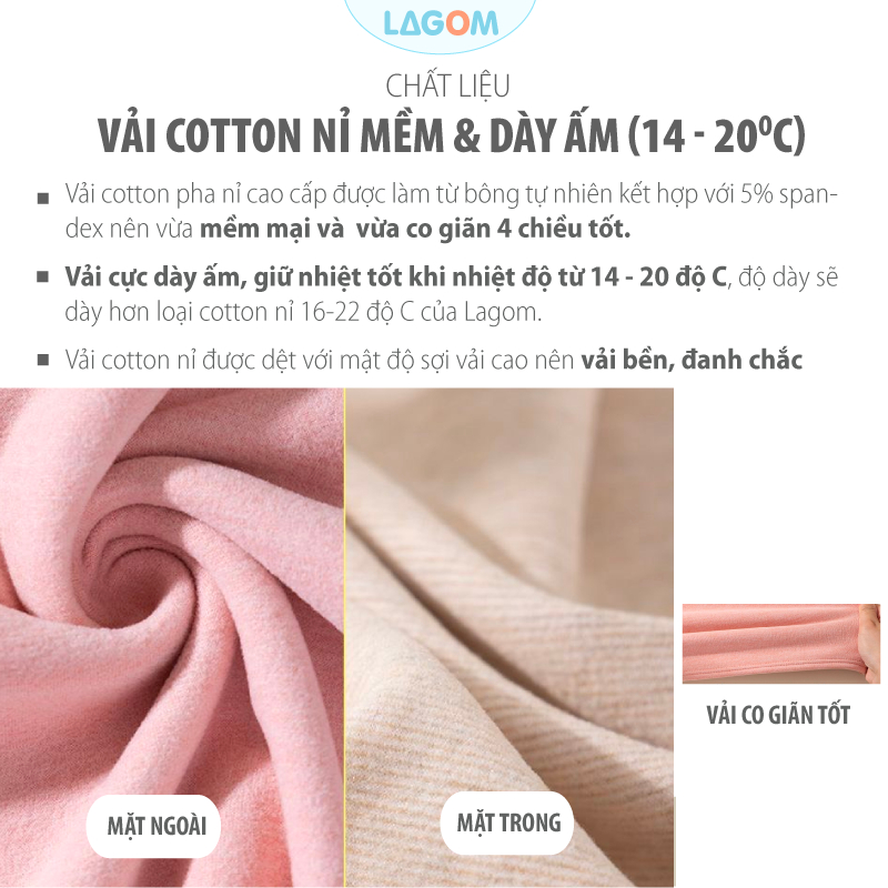 Bộ Thu Đông Bé Gái, Bé Trai Cotton Nỉ Dày Ấm | Bộ Nỉ Dài Tay Cho Bé