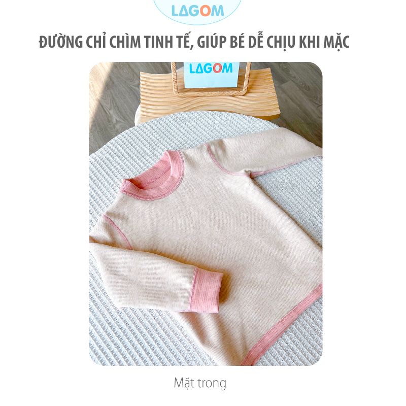Bộ Thu Đông Bé Gái, Bé Trai Cotton Nỉ Dày Ấm | Bộ Nỉ Dài Tay Cho Bé