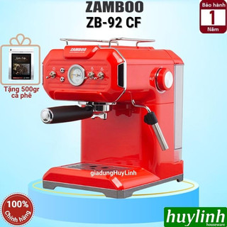 Máy pha cà phê vintage zamboo zb-92cf - tặng 500gr cafe