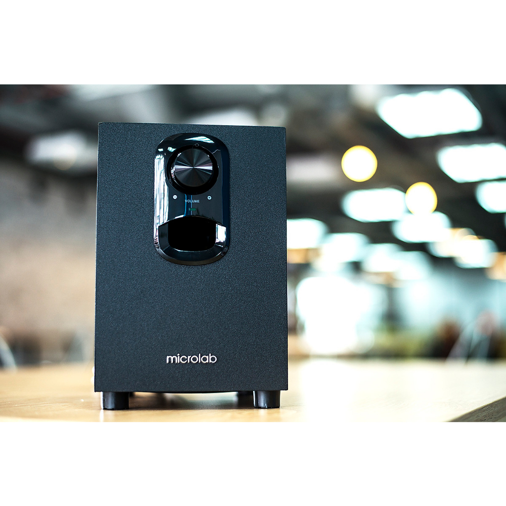 Loa máy vi tính 2.1 Microlab M105- Bass trầm ấm, Công suất 11W, nút chỉnh âm và bass riêng, Bh 12 tháng