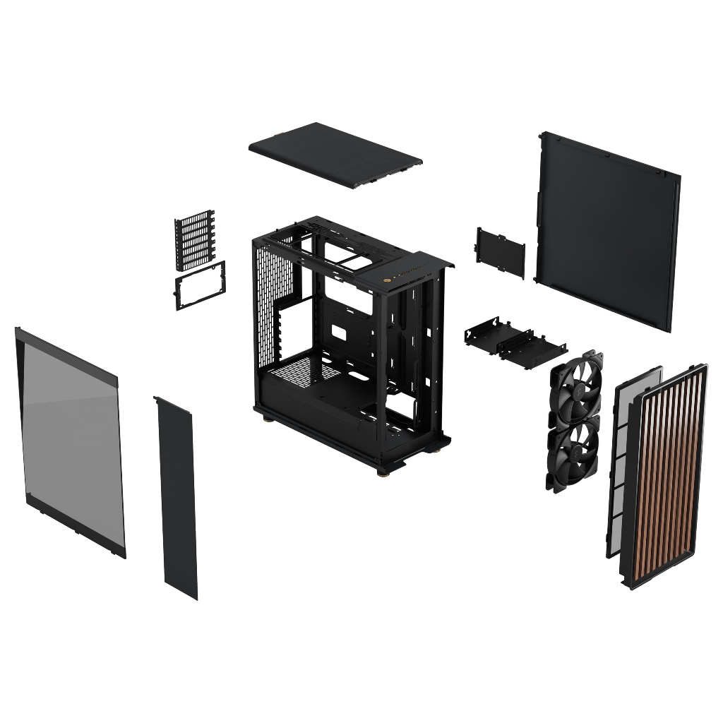 CASE MÁY TÍNH FRACTAL DESIGN NORTH CHARCOAL BLACK TG DARK