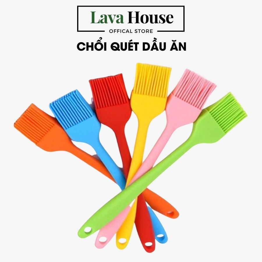 Chổi Quét Dầu, Cọ Quét Dầu Ăn Silicone Đúc Chịu Nhiệt Dùng Để Phết Dầu, Quét Mỡ, Quét Mặt Bánh Tiện Dụng Cho Nhà Bếp