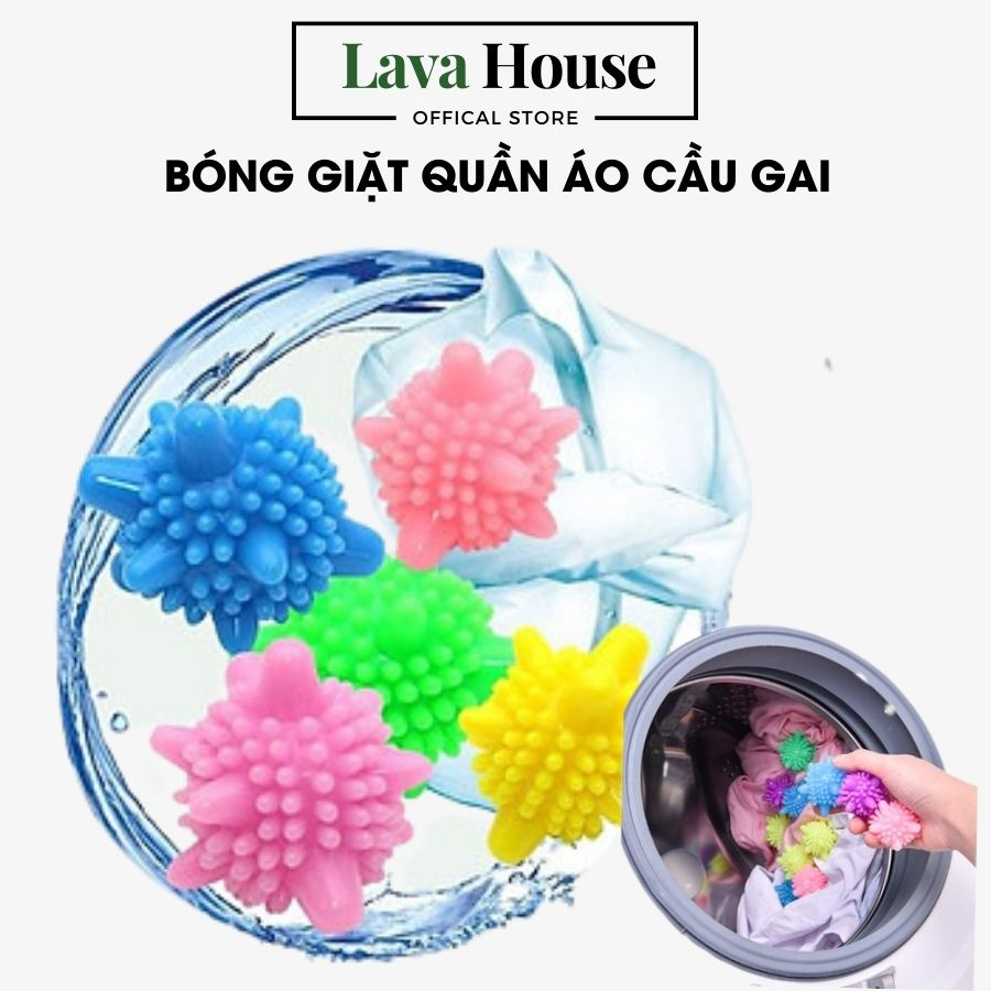 Bóng Giặt Quần Áo Cầu Gai Sinh Học Giặt Đồ Thông Minh Chống Nhăn Hiệu Quả