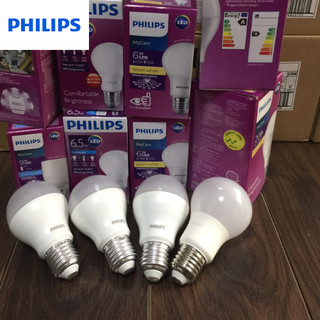 .bóng đèn led bulb 4w, 6w, 8w philips mycare e27 a60 tiết kiệm điện chất lượng sáng cao bảo hành 2 năm
