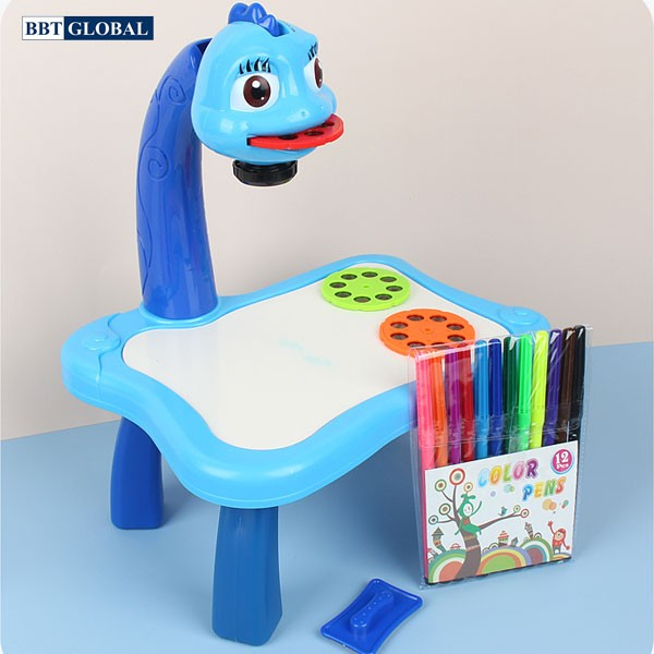 Bộ Đồ Chơi Bàn Vẽ Có Hình Chiếu Thông Minh Cho Bé Tập Tô Sáng Tạo TVQ Store