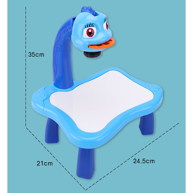 Bộ Đồ Chơi Bàn Vẽ Có Hình Chiếu Thông Minh Cho Bé Tập Tô Sáng Tạo TVQ Store