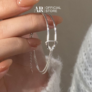 Lắc tay nữ kiềng nhỏ bạc 925, vòng tay bạc Minzy basic đơn giản -Aura Silver-Lt26