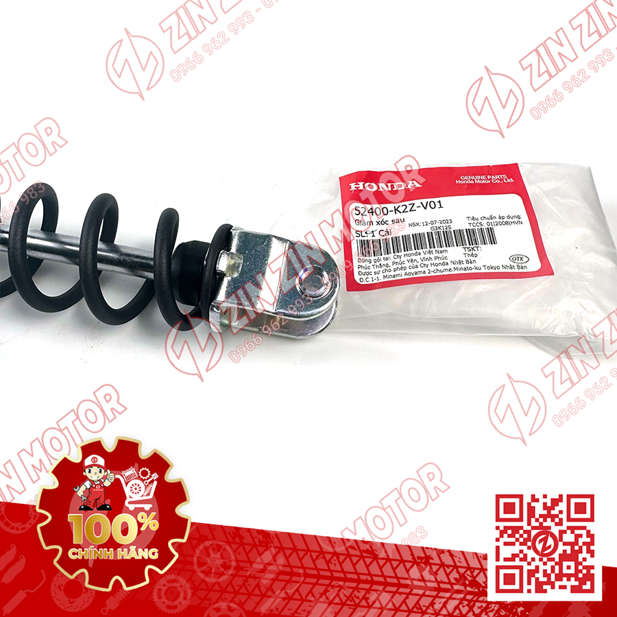 Giảm Xóc Phuộc Sau AB 160 2022 2023+, AirBlade 125 2022 2023+ 52400-K2Z-V01 Chính Hãng Honda