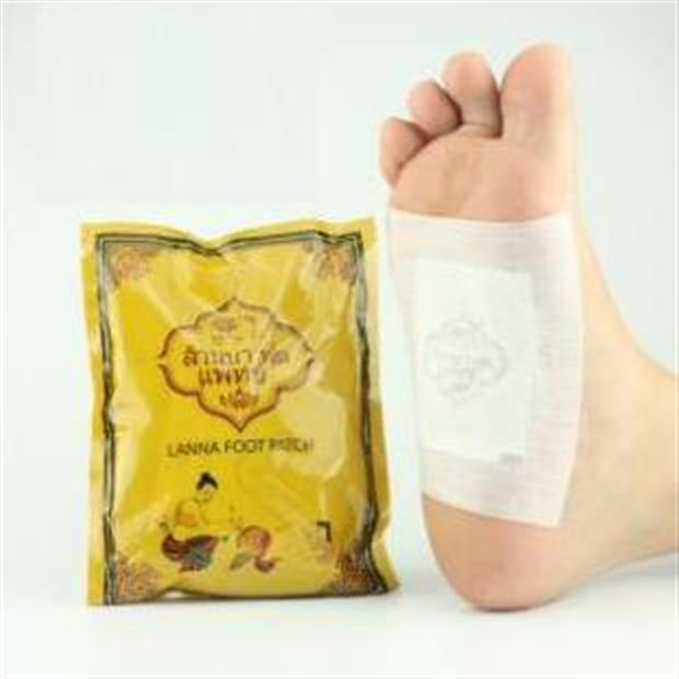 10 Miếng Dán Chân Thải Độc Detox Lanna Foot Patch (free ship)