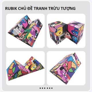 Combo 8 khối rubik magic 3D Tăng cường trí nhớ và quản lý căng thẳng - trò chơi xếp hình khối hình học