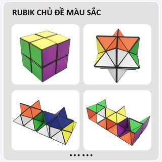 Combo 8 khối rubik magic 3D Tăng cường trí nhớ và quản lý căng thẳng - trò chơi xếp hình khối hình học