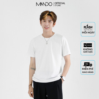 Áo Thun Nam Cộc Tay  MANDO Chất Liệu Cotton Nhẹ Mát, Thấm Hút Mồ Hôi, Form Rộng Tôn Dáng APT06