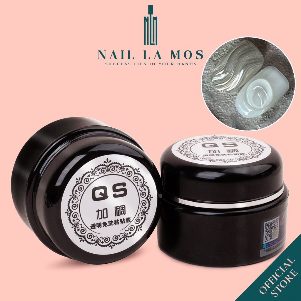 Gel vẽ nổi QS chính hãng trang trí móng 20ml - Gel đa năng chất đặc vẽ hoa thủy tinh, vẽ chà tráng gương, tạo hình nail